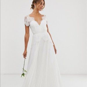 ASOS Sophia plunge lace wedding dress